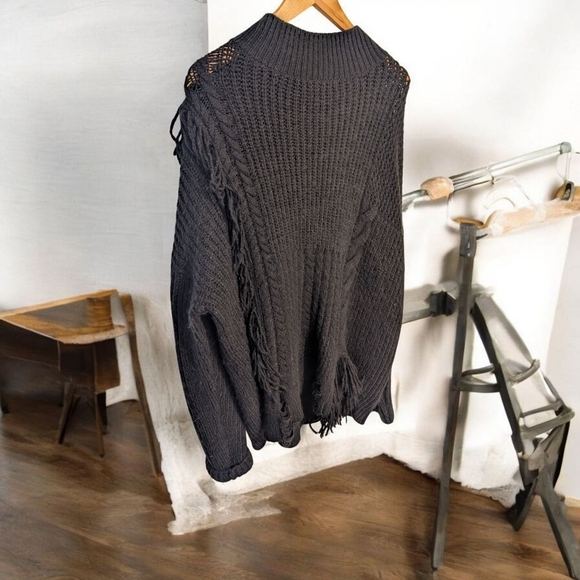 joelle Tops - Joelle Collection Cozy Black Knit Sweater